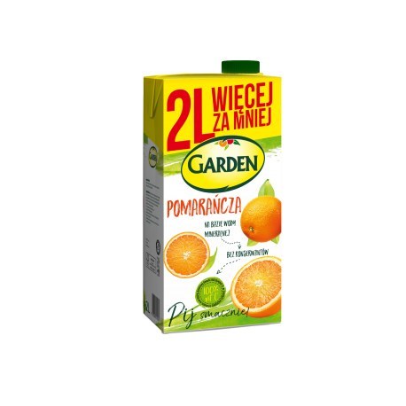 Garden Napój pomarańczowy 2l. 6 sztuk