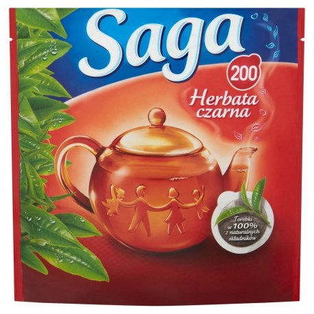 Saga herbata czarna 200 torebek