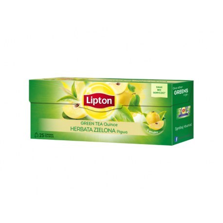Lipton Zielona z pigwą 25 torebek