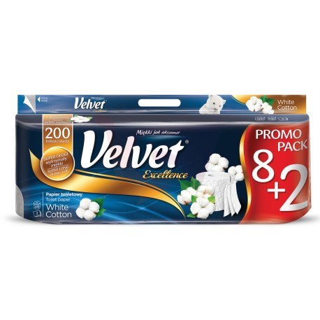 Papier toaletowy Velvet EXCELLENCE 10 rolek