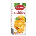 FORTUNA sok pomarańczowy ze słomką 200ml X 24 SZTUK