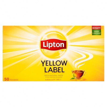 LIPTON Yellow Label Herbata czarna 50 torebek 100 g