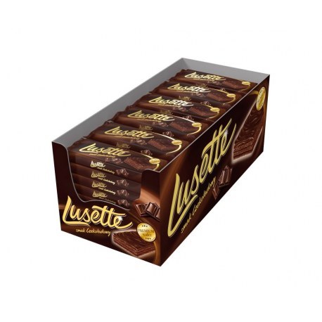 Lusette wafle czekoladowe 50g x 36 sztuk