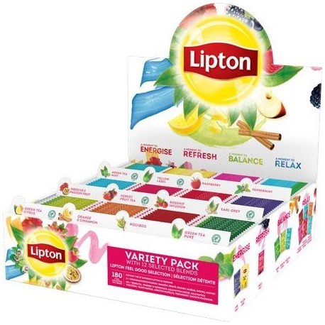 Lipton Zestaw herbat 12 smaków 180 kopert