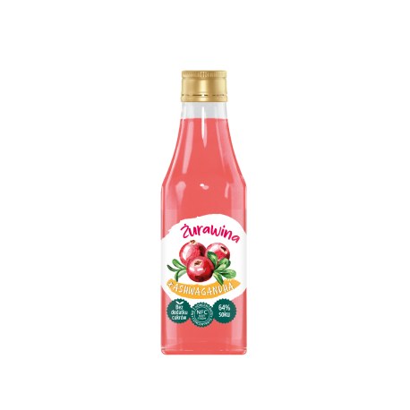 Premium Rosa napój Żurawina + ASHWAGANDHA 250 ML X 6 butelek