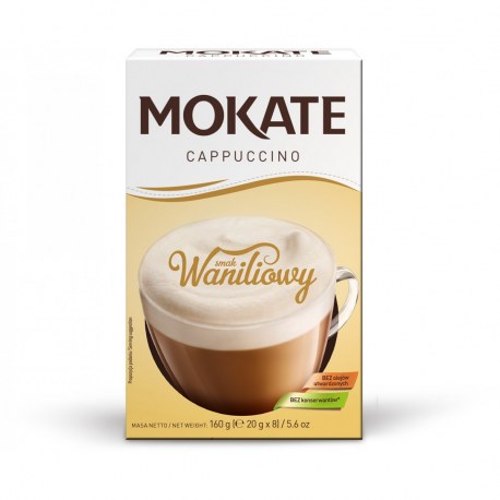 Cappuccino Mokate o smaku Waniliowym 20 gram x 8 saszetek