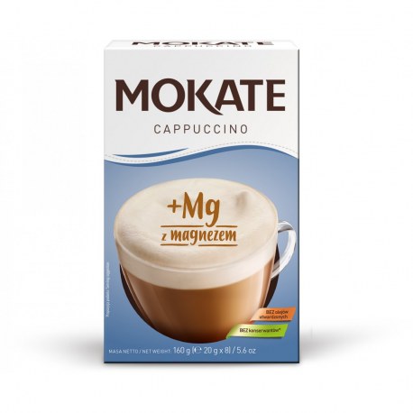 Cappuccino Mokate z magnezem 20 gram x 8 saszetek