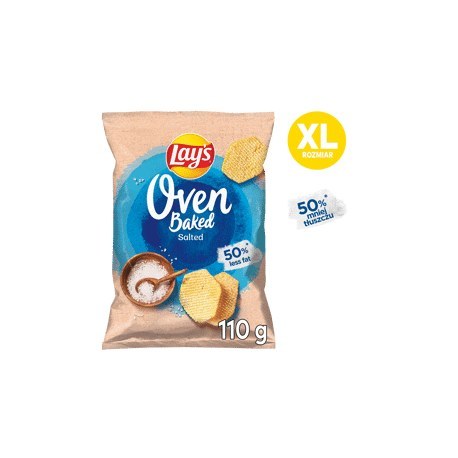 LAY'S OVEN BAKED Chipsy Solone 110 g